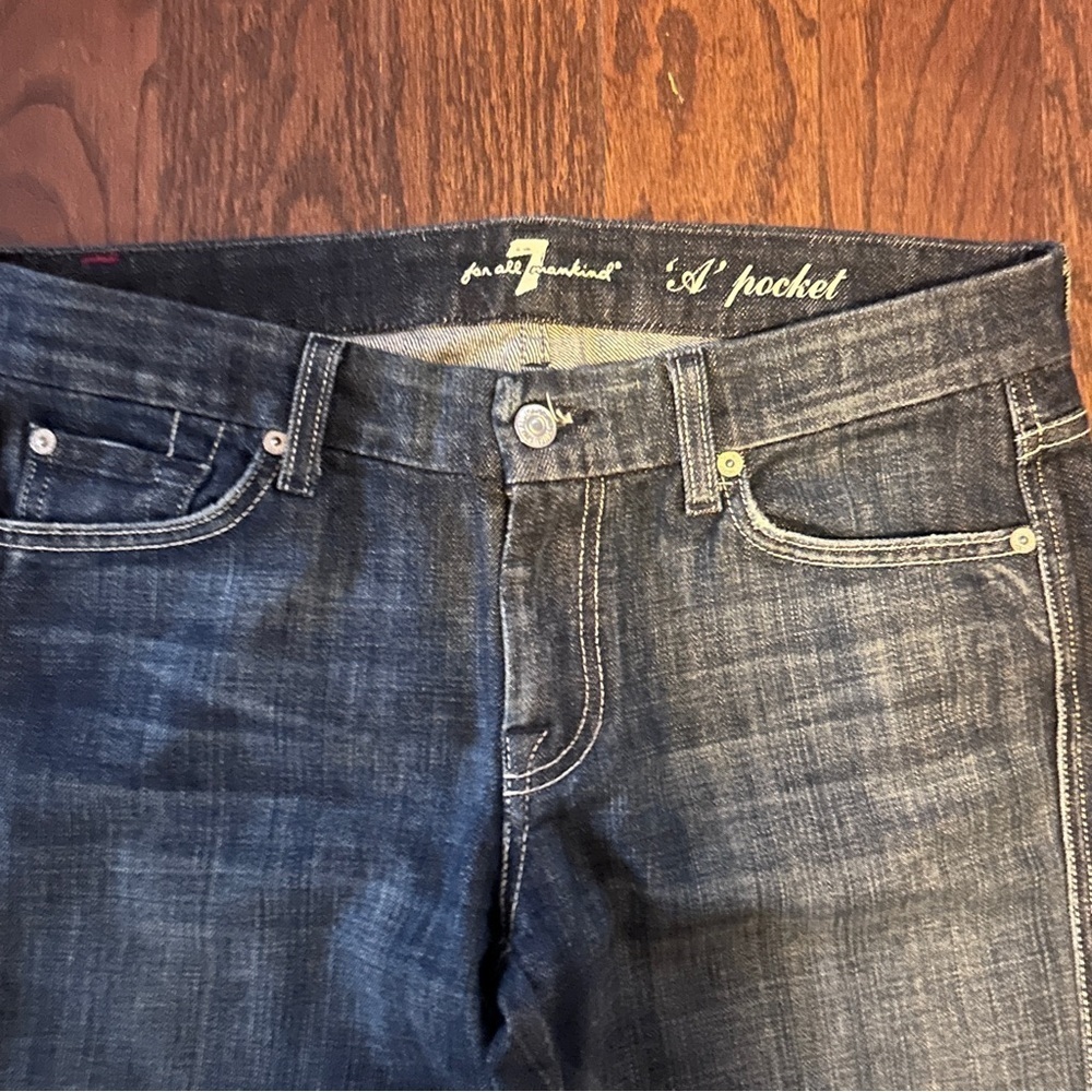 7 For All Mankind ‘A Pocket' Flare Bootcut Leg Jeans Size 28 - Picture 3 of 9